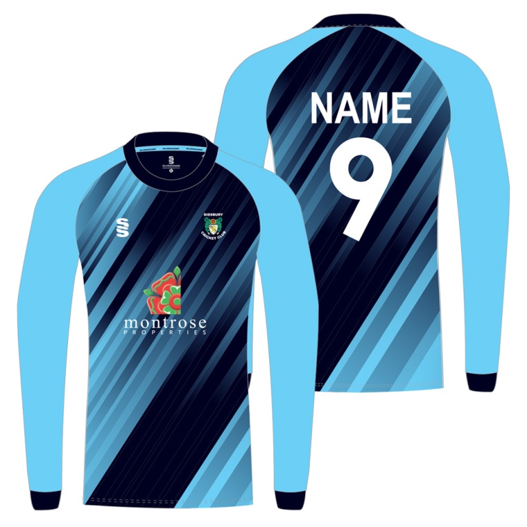 Didsbury Cricket Club - T20 Long Sleeve Playing Sweater - Unisex Fit - Juniors