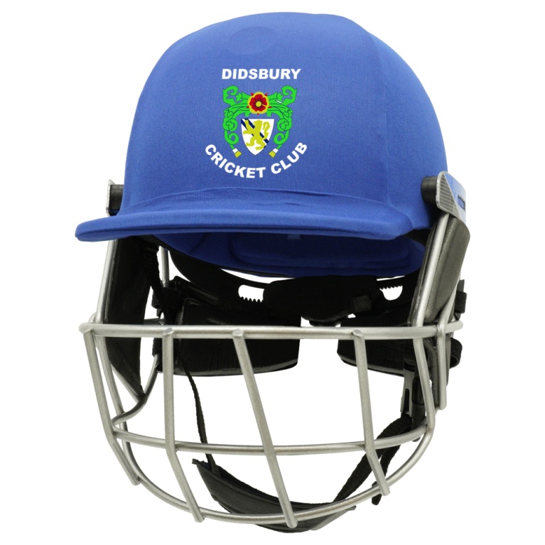Didsbury Cricket Club - Pro Axis Cricket Helmet - Steel Grill